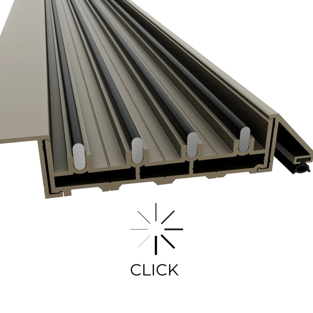 Maskownice dolne, system CLICK