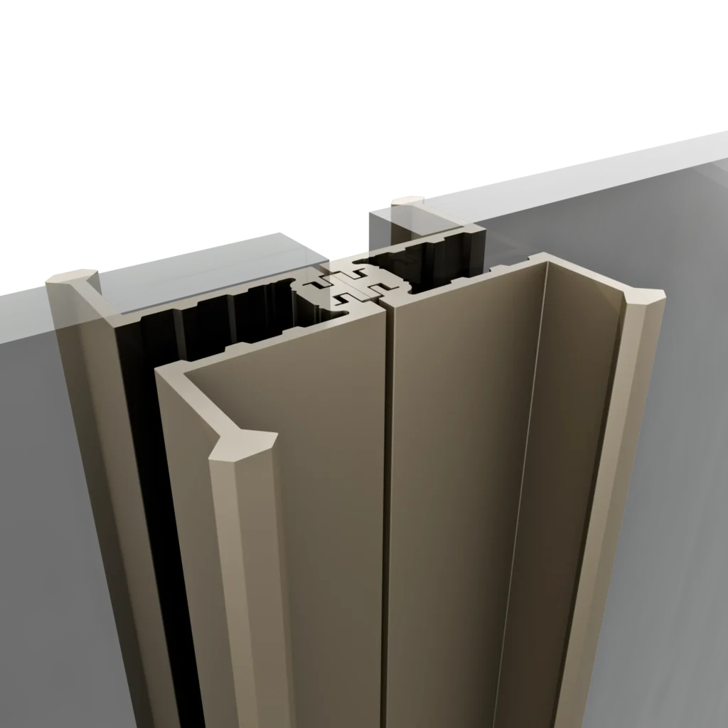 Profil międzyszybowy z pochwytem, rozsuwanie podwójne